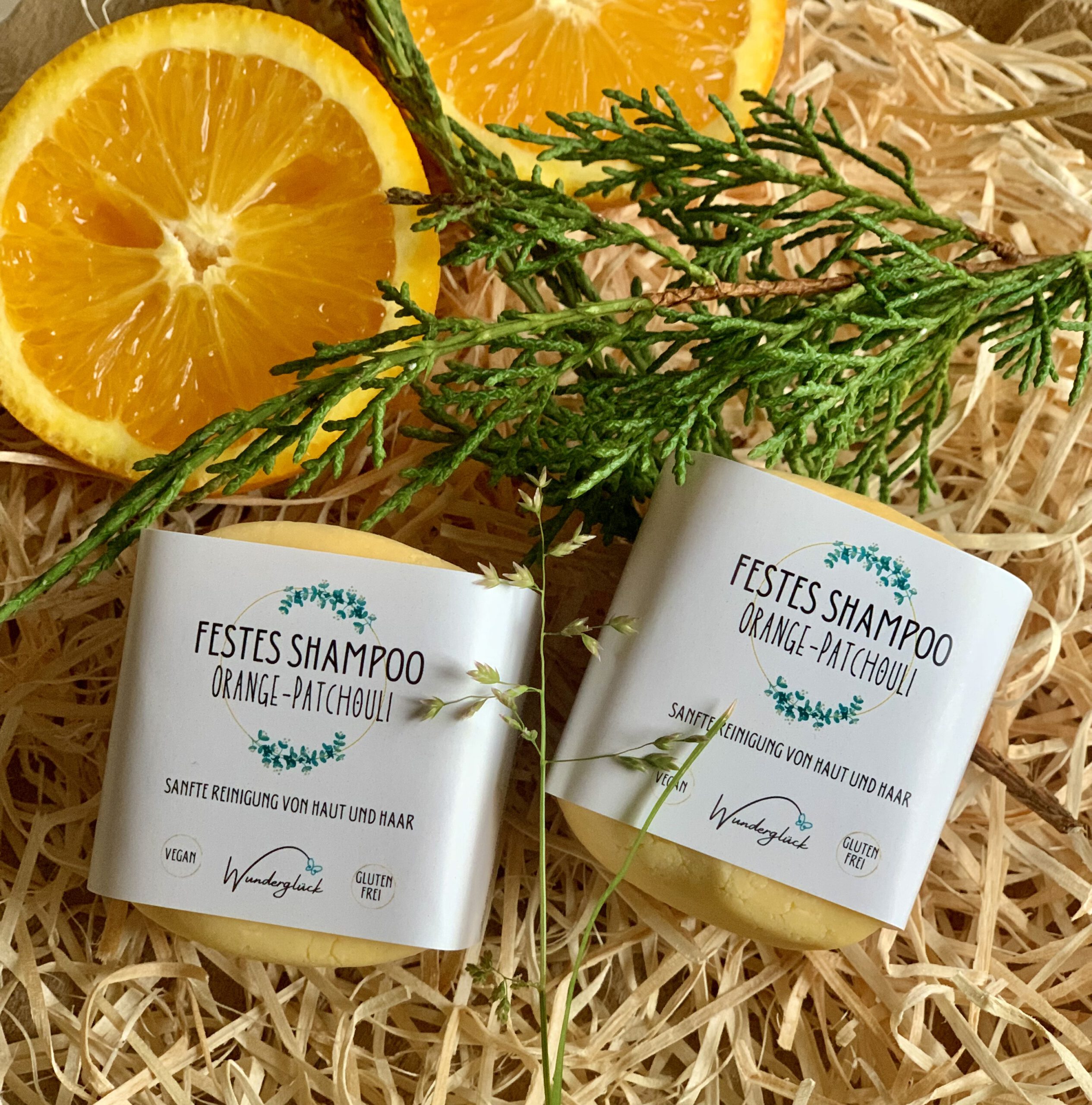 Festes Shampoo Orange-Patchouli